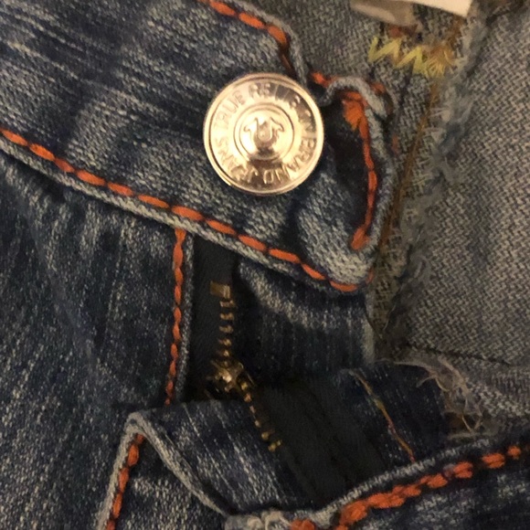 STRAIGHT FLAP RED/ORANGE STITCH MENS JEAN - Picture 12 of 16